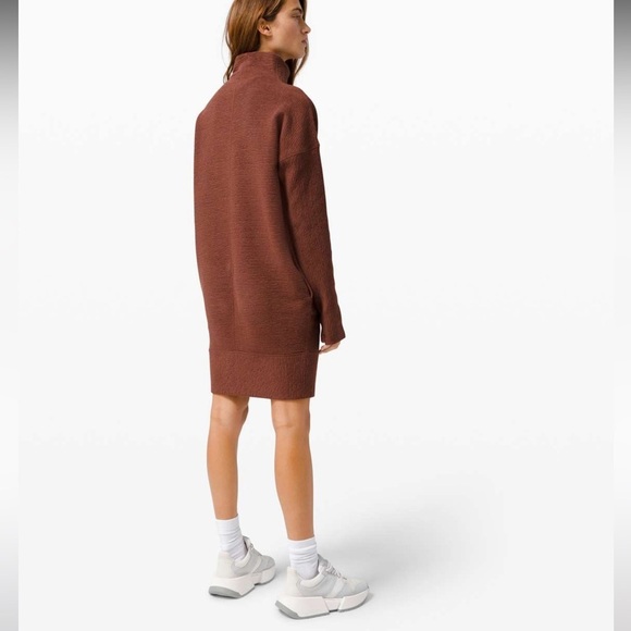 Lululemon Call for Cozy Dress in Heathered Ancient Copper streetwear  Athleisure - Picture 3 of 14